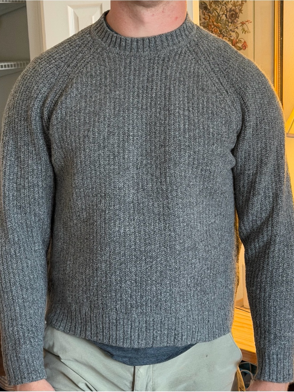 American Eagle Outfitters Heather Grey Crewneck Sweater